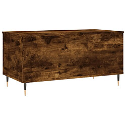 Maison Chic Tabls basse,Table Console pour salon Chêne fumé 90x44,5x45 cm Bois d'ingénierie -MN17874 pas cher