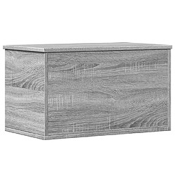 vidaXL Boîte de rangement sonoma gris 60x35x35 cm bois d'ingénierie