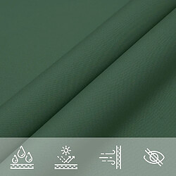 Acheter vidaXL Voile de parasol tissu oxford rectangulaire 3x6 m vert foncé