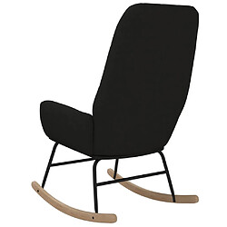 Acheter vidaXL Chaise à bascule Noir Tissu