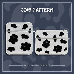 GUPBOO Airpods Coque Housse Étui Protecteur Compatible pour AirPods 3-Peau d'ours mignon imprimé vache