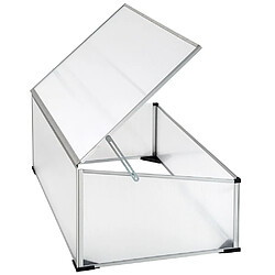 Helloshop26 Mini serre de jardin aluminium 102 x 61 cm polycarbonate 1608024