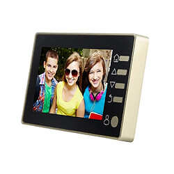 Avis Wewoo Interphone vidéo Visiophone or 4,3 pouces TFT écran couleur 3.0MP caméra de sécurité intelligente sonnette, carte de TF de soutien 32 Go Max et vision nocturne détection de mouvement