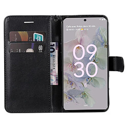 Htdmobiles Housse pour Google Pixel 6a 5G - etui coque pochette portefeuille + film ecran - NOIR