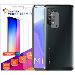 Verre trempé pour Xiaomi Mi 10T 5G + Verre Trempé Camera Arrière Protecteur- 9H Film Protection en Verre Trempé - Visiodirect-