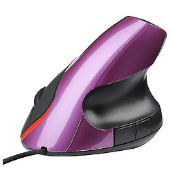 Universal 2,4g USB Vertical de souris verticale PC ordinateur portable Souris de défilement optique, violet