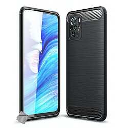 Htdmobiles Coque pour Xiaomi Poco M5s - housse etui silicone gel carbone + film ecran - NOIR