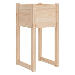 Avis vidaXL Jardinières 2 pcs 40x40x81 cm Bois massif de pin