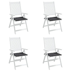 Avis vidaXL Coussins de chaise de jardin lot de 4 anthracite 50x50x3 cm