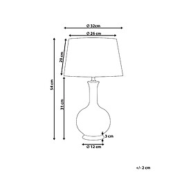 Avis Beliani Lampe à poser en céramique multicolore NIZAO