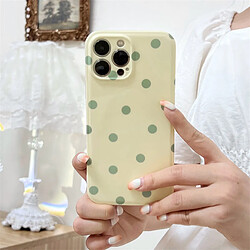 GUPBOO Étui pour iPhone13ProMax Polka Dot Bear Stand Étui de téléphone japonais et coréen en silicone