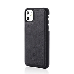 Acheter Wewoo Coque Etui en cuir magnétique amovible avec support et fentes pour cartes et portefeuille iPhone 11 Noir