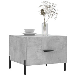 Avis Maison Chic Lot de 2 Tables basses,Table Console pour salon gris béton 50x50x40 cm bois d'ingénierie -MN33742