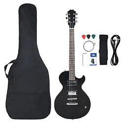 vidaXL Guitare électrique pour débutants avec sac noir 4/4 39"