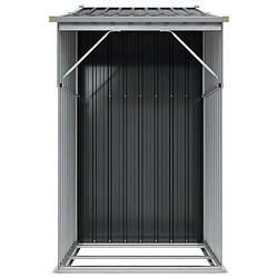 Avis Helloshop26 Abri de jardin cabane cabanon maison de stockage remise extérieur hangar outils robuste 277 x 93 x 179 cm acier galvanisé anthracite 02_0022214