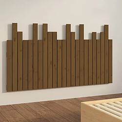 Avis vidaXL Tête de lit murale Marron miel 146,5x3x80 cm Bois massif de pin