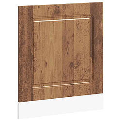 vidaXL Panneau de lave-vaisselle Kalmar vieux bois 60x1,5x67 cm