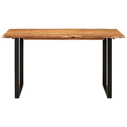 Maison Chic Table de salle à manger,Table à dîner 140x70x76 cm Bois d'acacia solide -GKD34141