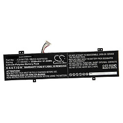 vhbw Batterie compatible avec Asus TP412FA, TP412FA-DB72T, TP412FA-EC011T, TP412FA-EC013T ordinateur portable Notebook (3550mAh, 11.55V, Li-polymère)