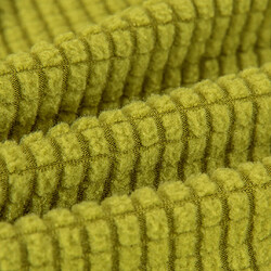 Acheter Couverture antidérapante de sofa de bras sans pliage pleine housse de canapé-lit jaune vert S