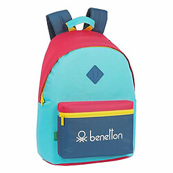 Uknow Sacoche pour Portable Benetton Colorine 14,1'' Jaune Bleu Rose Turquoise