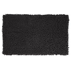 Tapis de Salle De Bain Maxi Chenille 50x80cm Noir