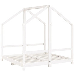 Avis Maison Chic Lit simple Cadre de lit pour enfant,Lit d'Enfant Moderne blanc 2x(70x140) cm bois de pin massif -MN35725