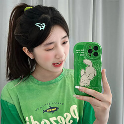 GUPBOO Étui pour iPhone13Pro Été herbe coucou chiot mignon étui pour téléphone portable doux