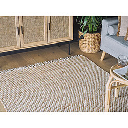 Avis Beliani Tapis beige à carreaux 140 x 200 cm ZERDALI