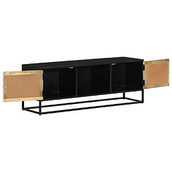 Maison Chic Meuble TV scandinave - Banc TV pour salon 110x30x40 cm bois massif de manguier et fer -MN84843