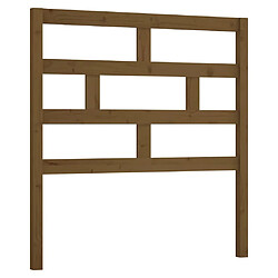 vidaXL Tête de lit Marron miel 96x4x100 cm Bois massif de pin