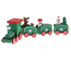 Acheter noël train train bois ornement noël jouet véhicules décoration cadeau vert