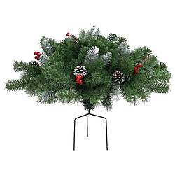 vidaXL Sapin de Noël artificiel d'allée Vert 40 cm PVC