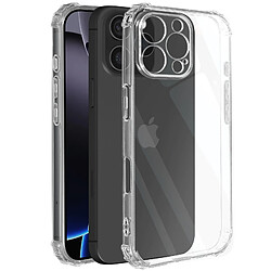 Avizar Coque pour iPhone 16 Pro Antichoc Flexible Coins renforcés Transparent