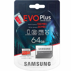 Acheter Samsung Carte Micro SD SDXC Evo Plus - 64 Go - avec adaptateur SD 2020