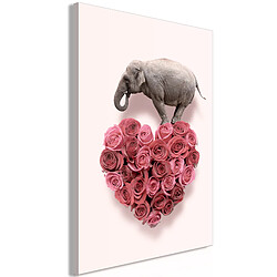 Artgeist Tableau - Enamored Elephant (1 Part) Vertical [20x30]