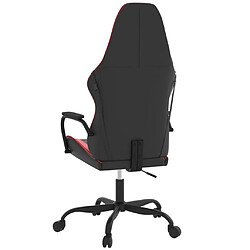 Acheter vidaXL Chaise de jeu de massage Noir et rouge Similicuir