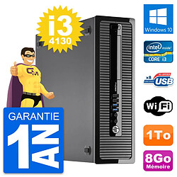 PC HP ProDesk 400 G1 SFF Intel i3-4130 RAM 8Go Disque Dur 1To Windows 10 Wifi - Occasion