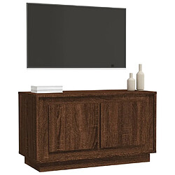 Acheter Maison Chic Meuble TV scandinave - Banc TV pour salon chêne marron 80x35x45 cm bois d'ingénierie -MN84344