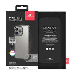 Black Rock Coque de protection "Robust Transparent" pour Apple iPhone 13 Pro, noire