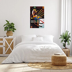 EPIKASA Impression sur Toile Kandinsky en Haut à Gauche, Multicouleur, Polyester, 70x3x100 cm