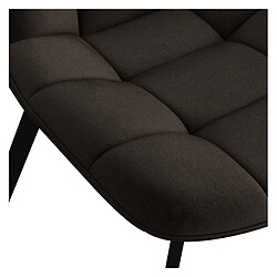 Acheter Moloo STELLIA-Chaise en Velours marron et métal noir (x4)