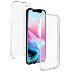 Avizar Coque iPhone X / XS Protection intégrale avant + arrière ultra-transparente