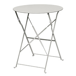 Table de Terrasse en Acier Gris 700 mm - Bolero