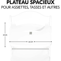 Hauck Plateau Alpha en bois Tray blanc