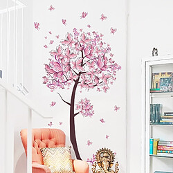 Acheter Wewoo Sticker mural 2 PCS Arbre Fleur Floral Papillons Stickers Muraux Salon Chambre TV Canapé Fond Décor Murale