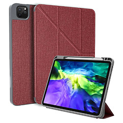 Etui en PU Réveil/Veille automatique avec support et porte-stylo rouge pour votre Apple iPad Pro 11 pouces (2021/2020/2021)