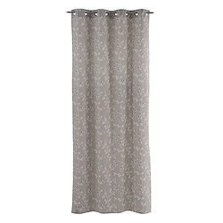 BigBuy Home Rideau Gris Fleurs 140 x 260 cm