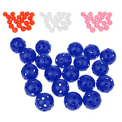 Acheter 20 pièces Boules de golf en plastique perforées Perforated Practice Training Ball Orange