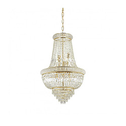 Ideal Lux Grand Chandelier Dubai Métal Laiton 10 ampoules 98cm